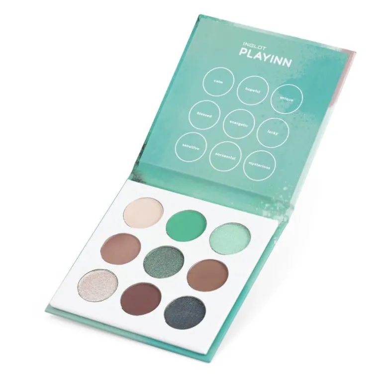 INGLOT PLAYINN CLOUD NO. NINE Green Eye Shadow Palette