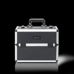 Makeup Case Silver Stripe (KC-156-SS)