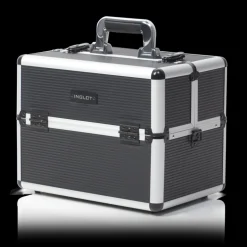 Makeup Case Silver Stripe (KC-156-SS)
