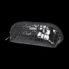 Makeup Pencil Case Snake Skin Pattern Black