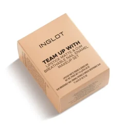 TEAM UP WITH Lipstick Matte & O2M Breathable Nail Enamel Makeup Set