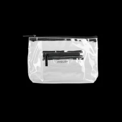 Transparent Cosmetic Bag Black (M)